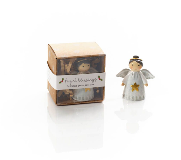 Resin Angel Keepsake Ornament in Gift Box