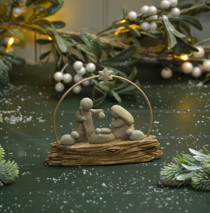 Nativity Hoop & Star Ornament