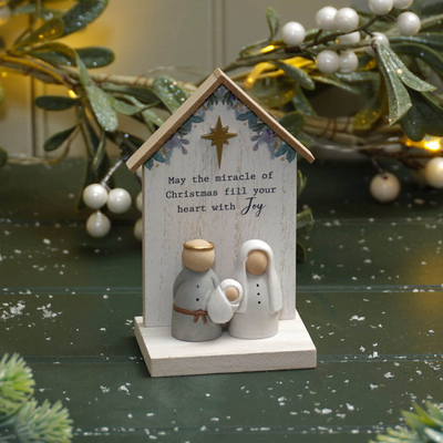 With Love at Christmas Miracles Wood Block