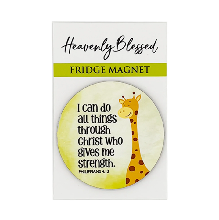 Fridge Magnet – “I can do all things through Christ who gives me strength”