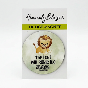 Fridge Magnet – "The Lord will guide me always"