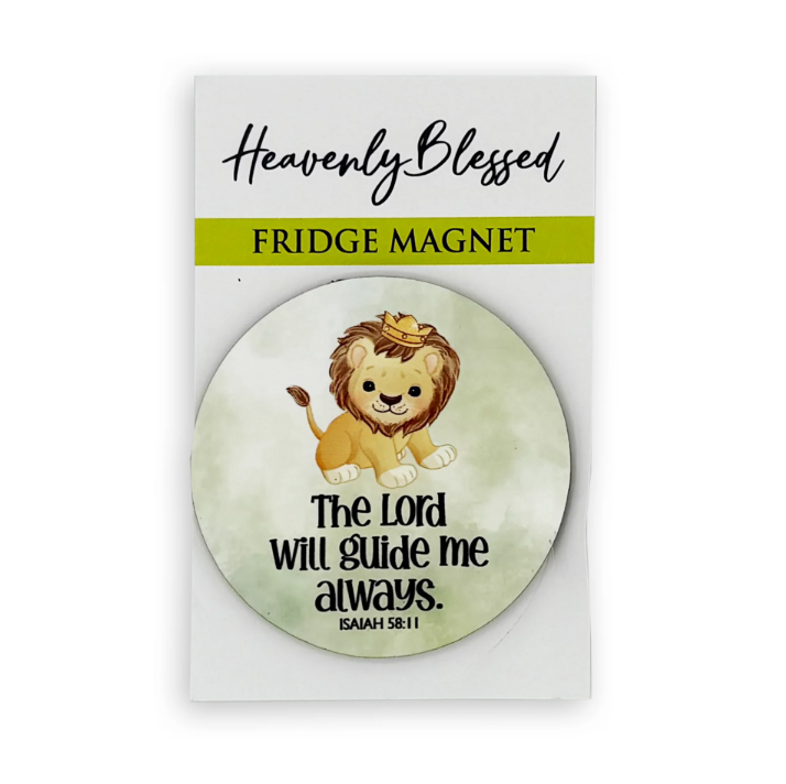 Fridge Magnet – “The Lord will guide me always”