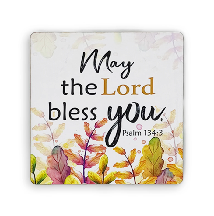 Set of 6 Coasters – “May the Lord bless you”