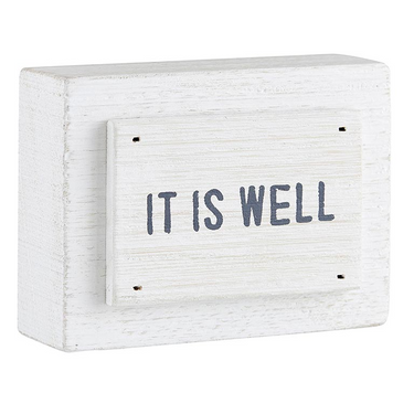 Wood Block – It Is Well