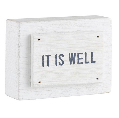 Wood Block – It Is Well