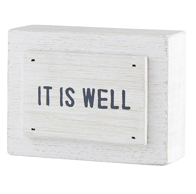 Wood Block – It Is Well