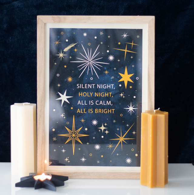 Silent Night Framed Wall Art