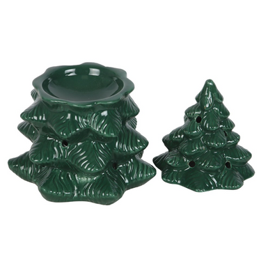 Green Fir Tree Oil Burner & Wax Warmer