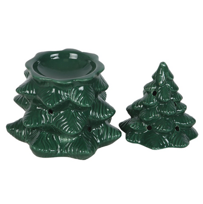 Green Fir Tree Oil Burner & Wax Warmer