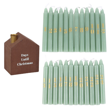Advent Candles & Holder set