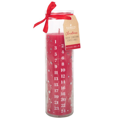 Red Vanilla Advent Candle