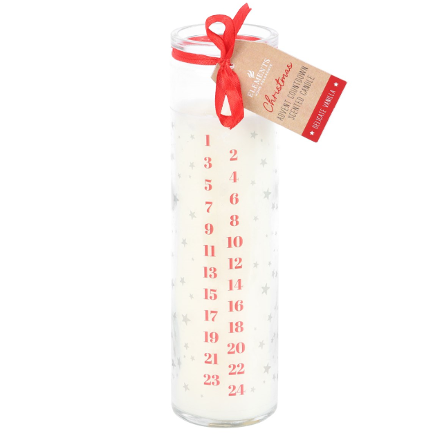White Vanilla Advent Candle