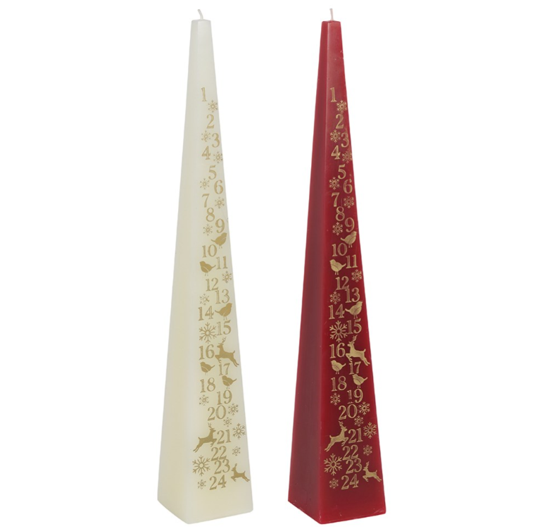 Christmas Countdown Advent Candle (2 pack)