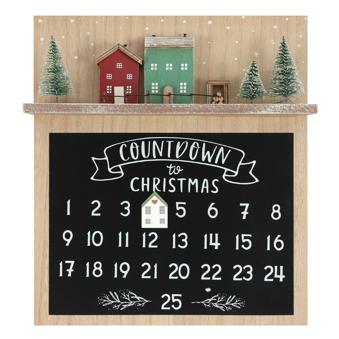 Wooden Christmas Countdown Calendar