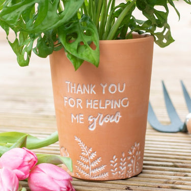 Thank You For Helping Me Grow Plant Pot
