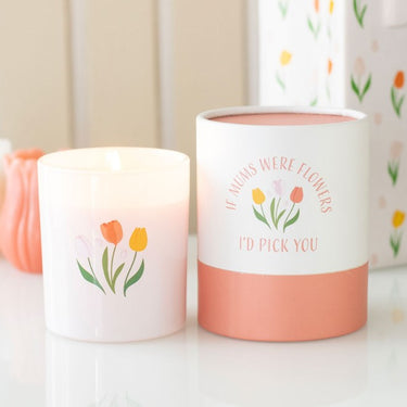 If Mums Were Flowers Tulip Candle