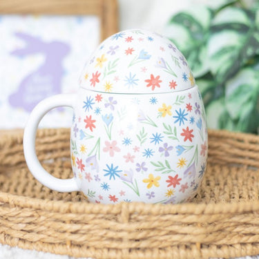 Spring Flowers Egg Shaped Mug
