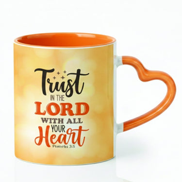 Heart Handle Mug – Trust in the Lord