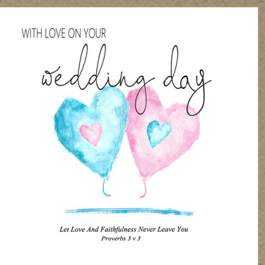 With Love On Your Wedding Day – Greetings Card