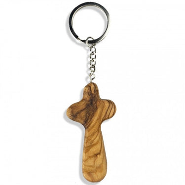 Olivewood Holding Cross Keyring 6cm