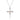 Two Tone Cross With Heart Necklace