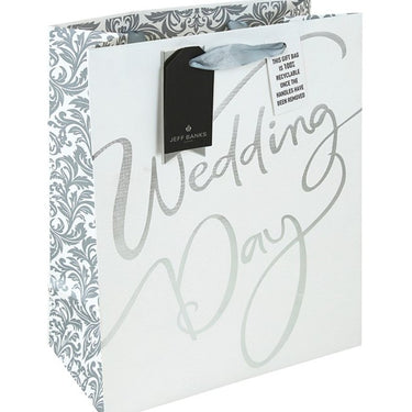 Silver Wedding Gift Bag Large