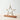 Silver Metal Star on Wooden Base