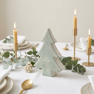Polka Dot Christmas Tree Decoration 16cm