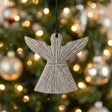Ridged Angel Decoration 9cm