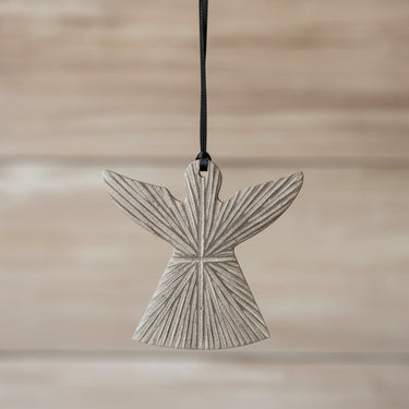 Ridged Angel Decoration 9cm