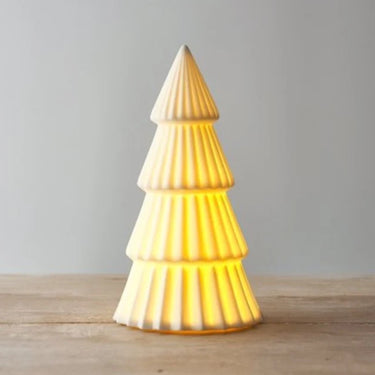 LED Ceramic White Christmas Tree
