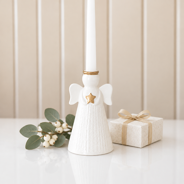 Star Angel Taper Candle Holder