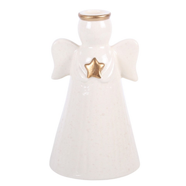 Star Angel Taper Candle Holder