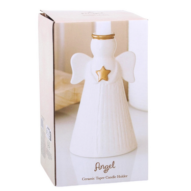 Star Angel Taper Candle Holder