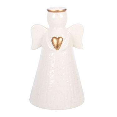 Heart Angel Taper Candle Holder