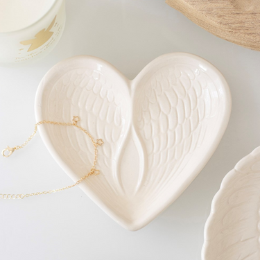 Angel Wing Heart Trinket Dish