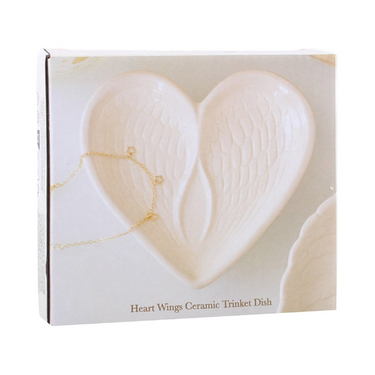 Angel Wing Heart Trinket Dish