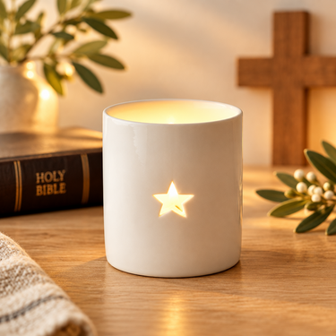 White Star Tlight Holder