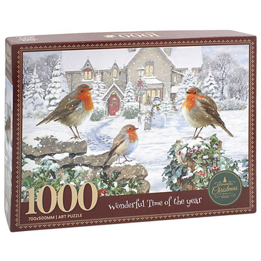 Wooden Puzzle 1000pcs Robins