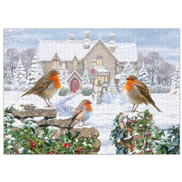 Wooden Puzzle 1000pcs Robins