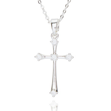 Silver Plated Cross Necklace