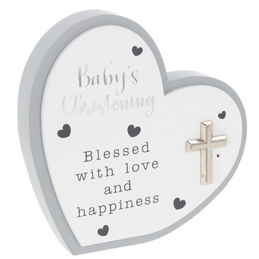 Celebration Heart Plaque Christening