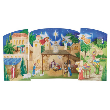 Little Town of Bethlehem Standing Advent Calendar