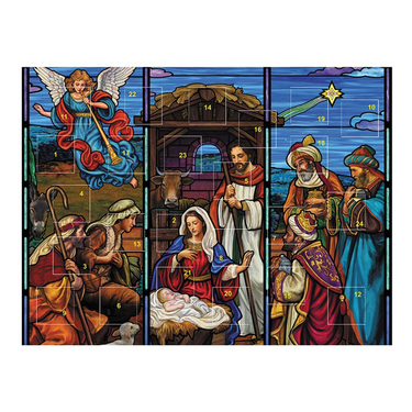 Nativity Stained Glass Advent Calendar