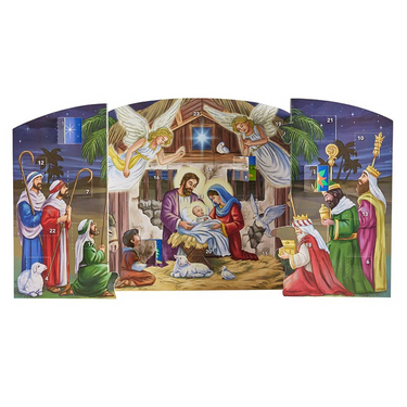 Joyful Nativity Standing Advent Calendar