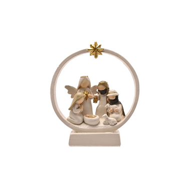 Nativity Scene Round Ornament
