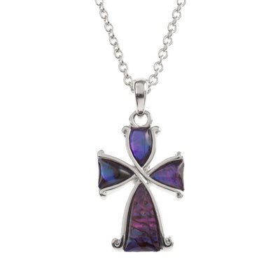 Cross Necklace Purple