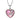 Heart Necklace Pink