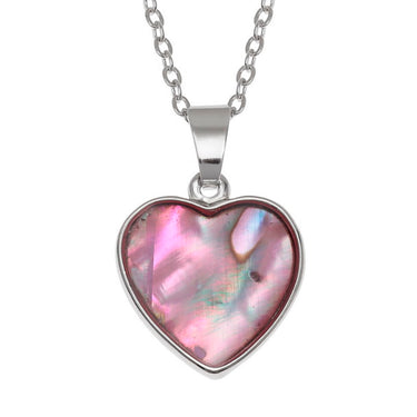 Heart Necklace Pink