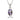 Inlaid Paua Shell Fish with Cross Pendant Purple